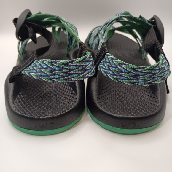 Chaco ZX/2 Cloud Sandals Adjustable‎ Straps Woven Design Women's Sz 7 Teal - Picture 3 of 10